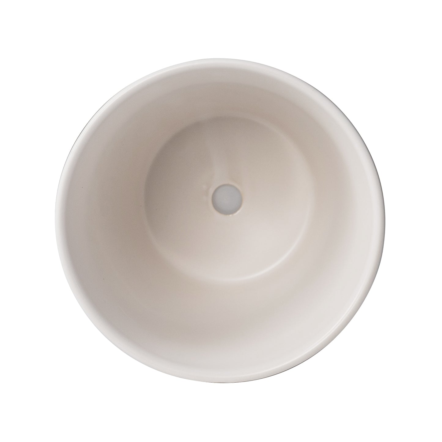 Mainstays 5.9”D x 5.51”H Round Ceramic Butterfly Planter, White