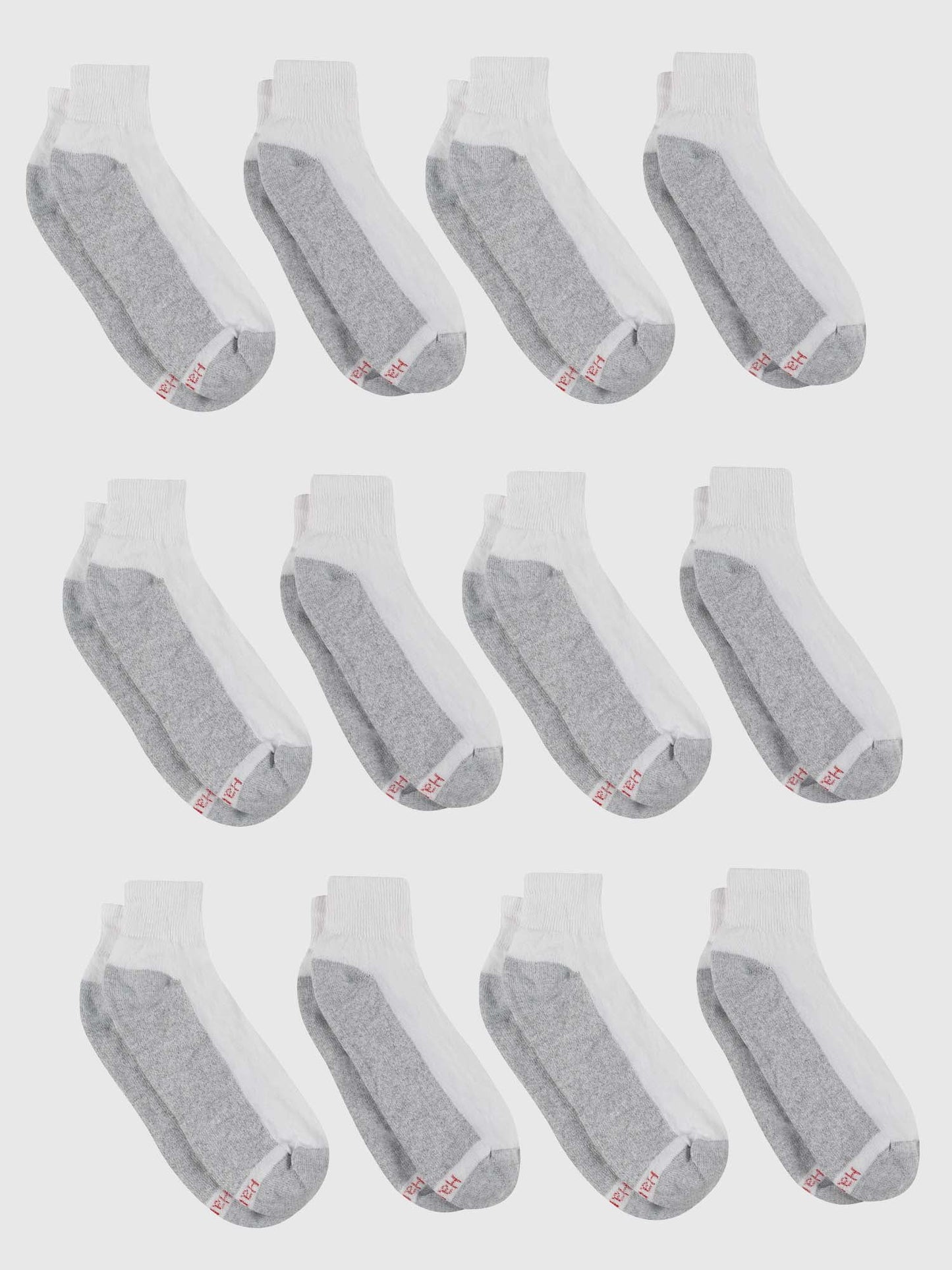 Hanes Men's Max Cushion Big & Tall Ankle Socks, 12-Pack