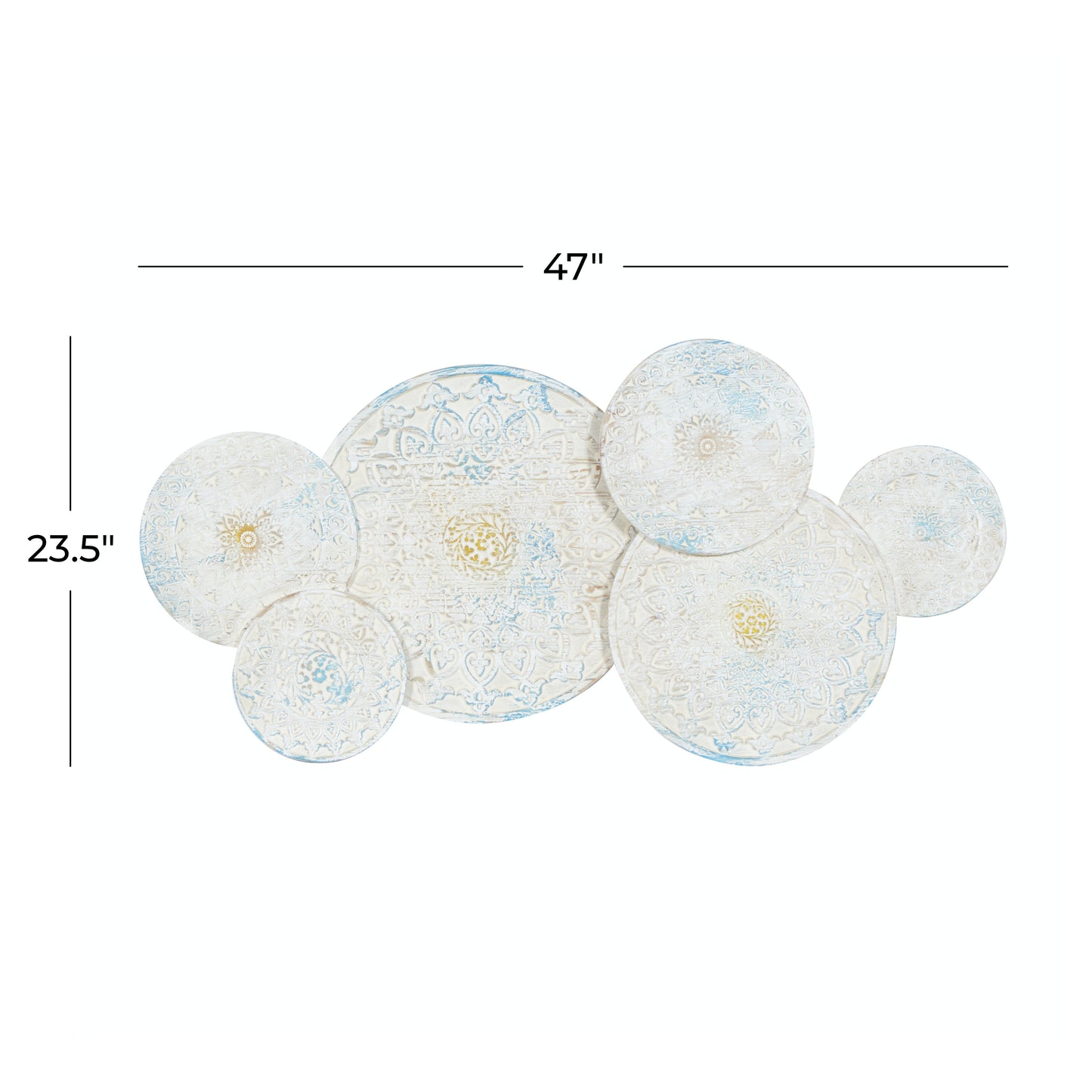 DecMode White Wood Farmhouse Wall Decor