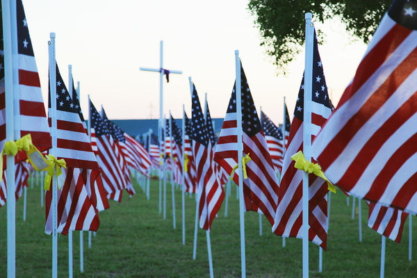 Image of Flags on Memorial Day