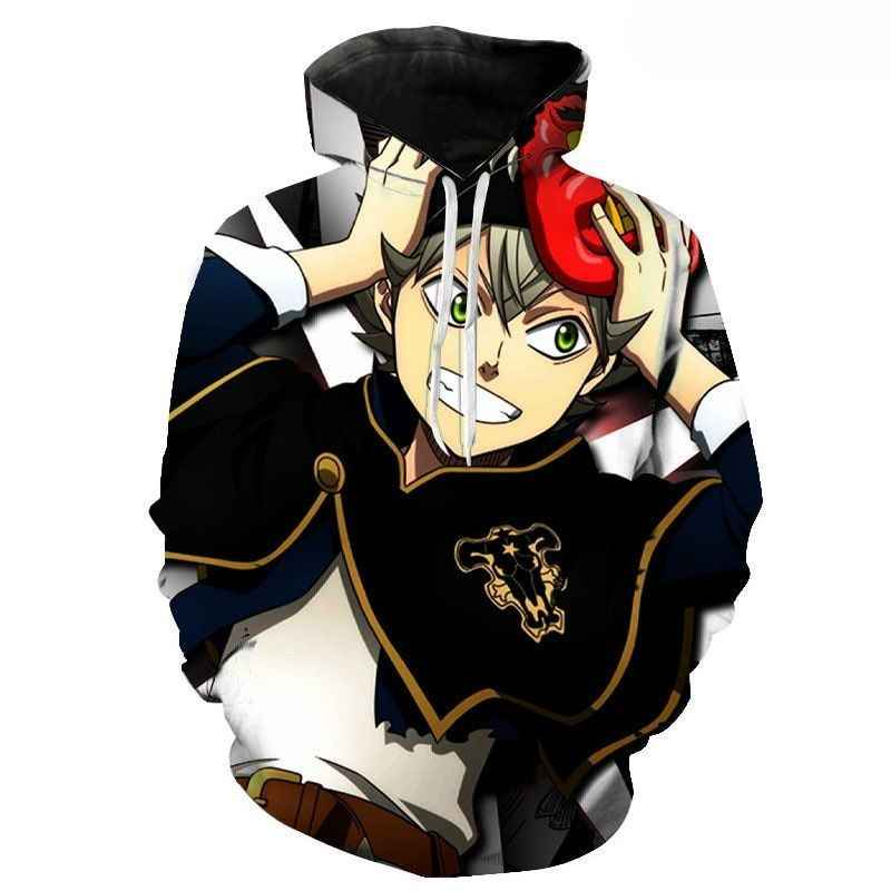 Anime Cool Clover 3D Printed Hoodie