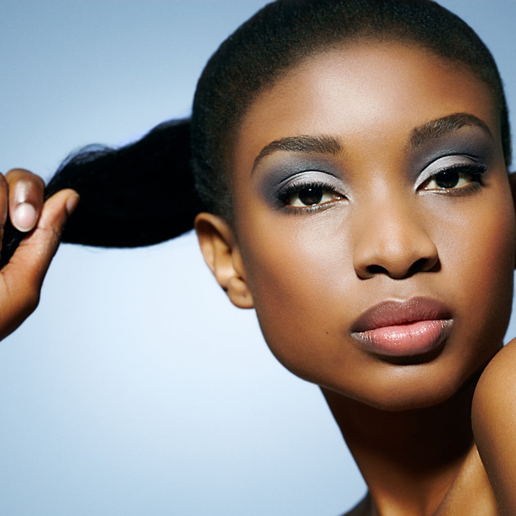 T'zikal Lookbook All Natural Haircare with ojon oil Party pony