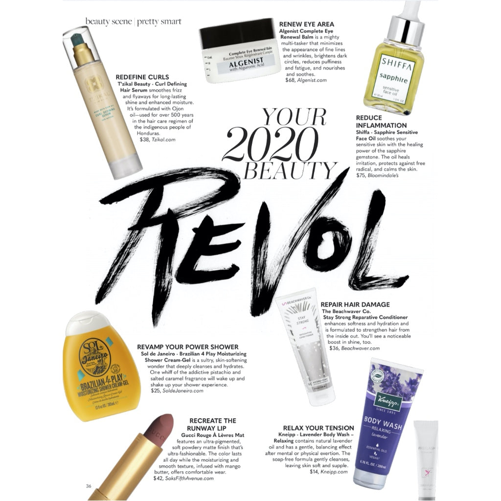 T'zikal All Natural Haircare with ojon oil Press Bella Magazine Reinvention Issue featuring Mel Robbins