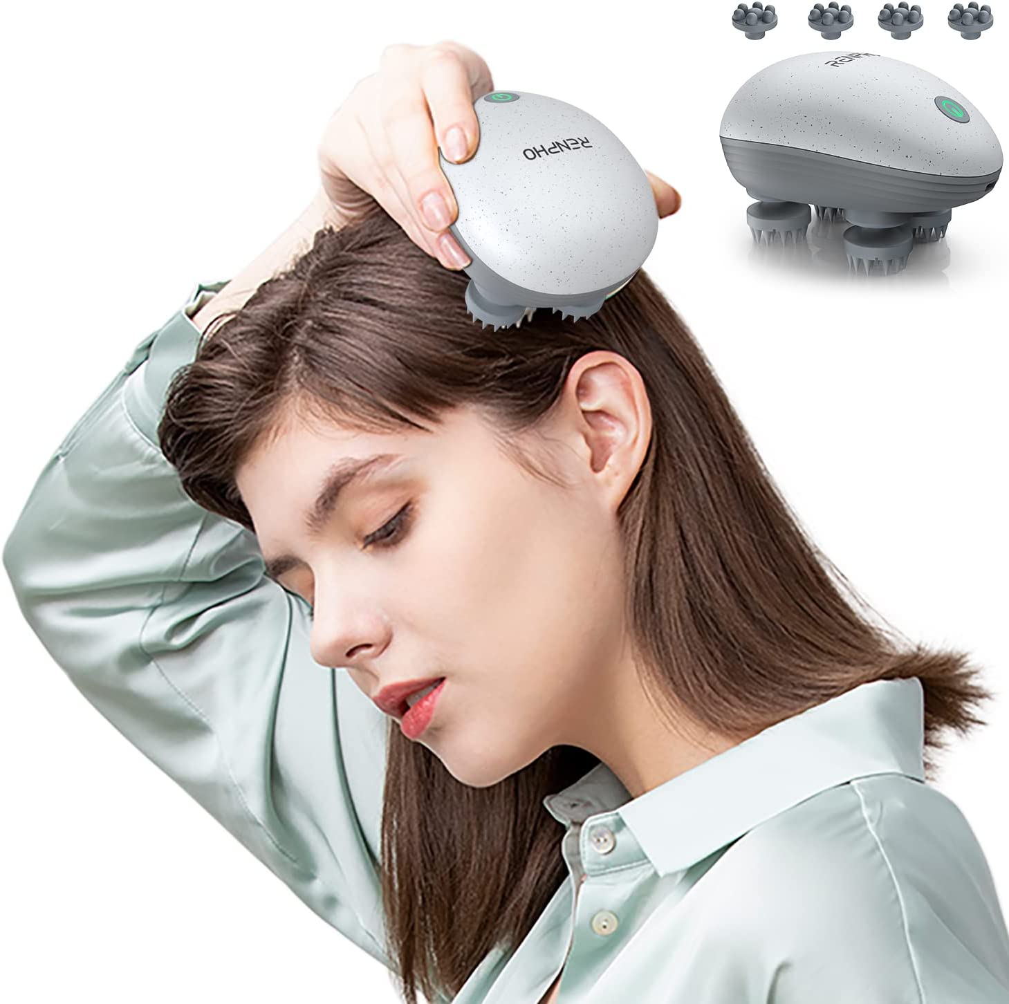 Electric Scalp Massager, RENPHO Waterproof Portable Electric Head Mass