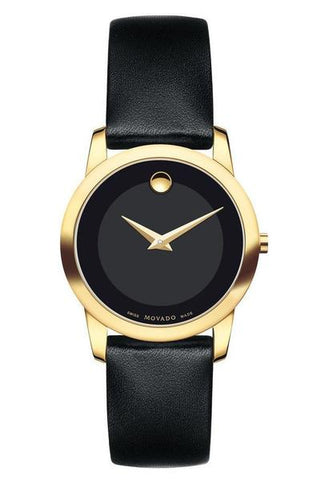 Valentine's Day Gift Ideas - Classic Movado Museum Watch in black