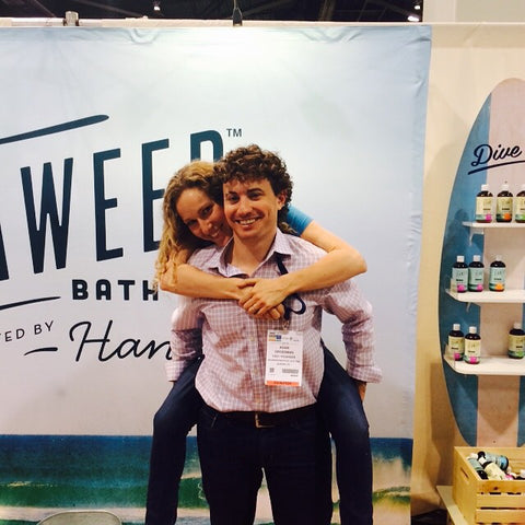 The Seaweed Bath Co.'s founders Adam and Allison Grossman Body Collection.