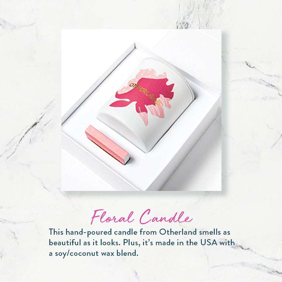 Floral Candle. The Seaweed Bath Co.