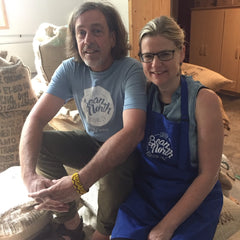 Helen Voogd & Michael King - owners of Bean North Coffee Roasting
