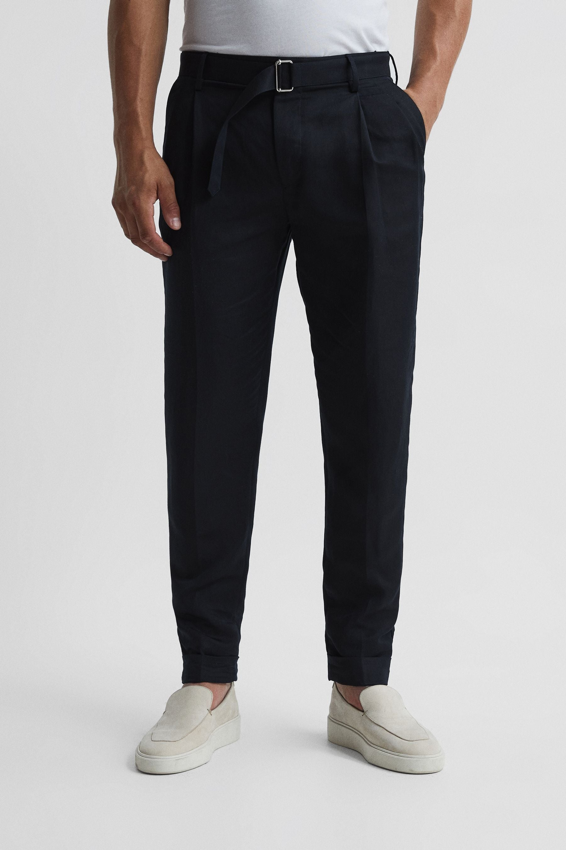 Pin Tuck Sweatpants