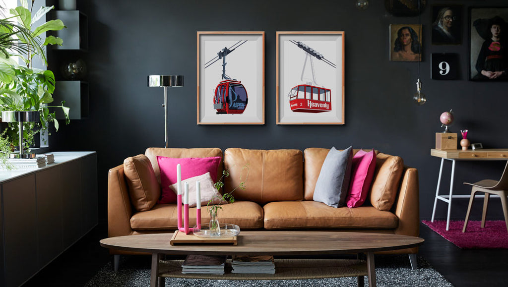 Heavenly and Aspen Gondolas in a Modern Room