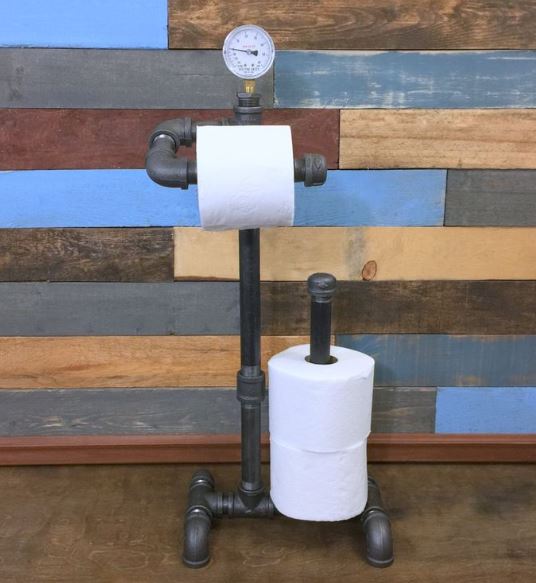 how to make a free standing toilet paper holder