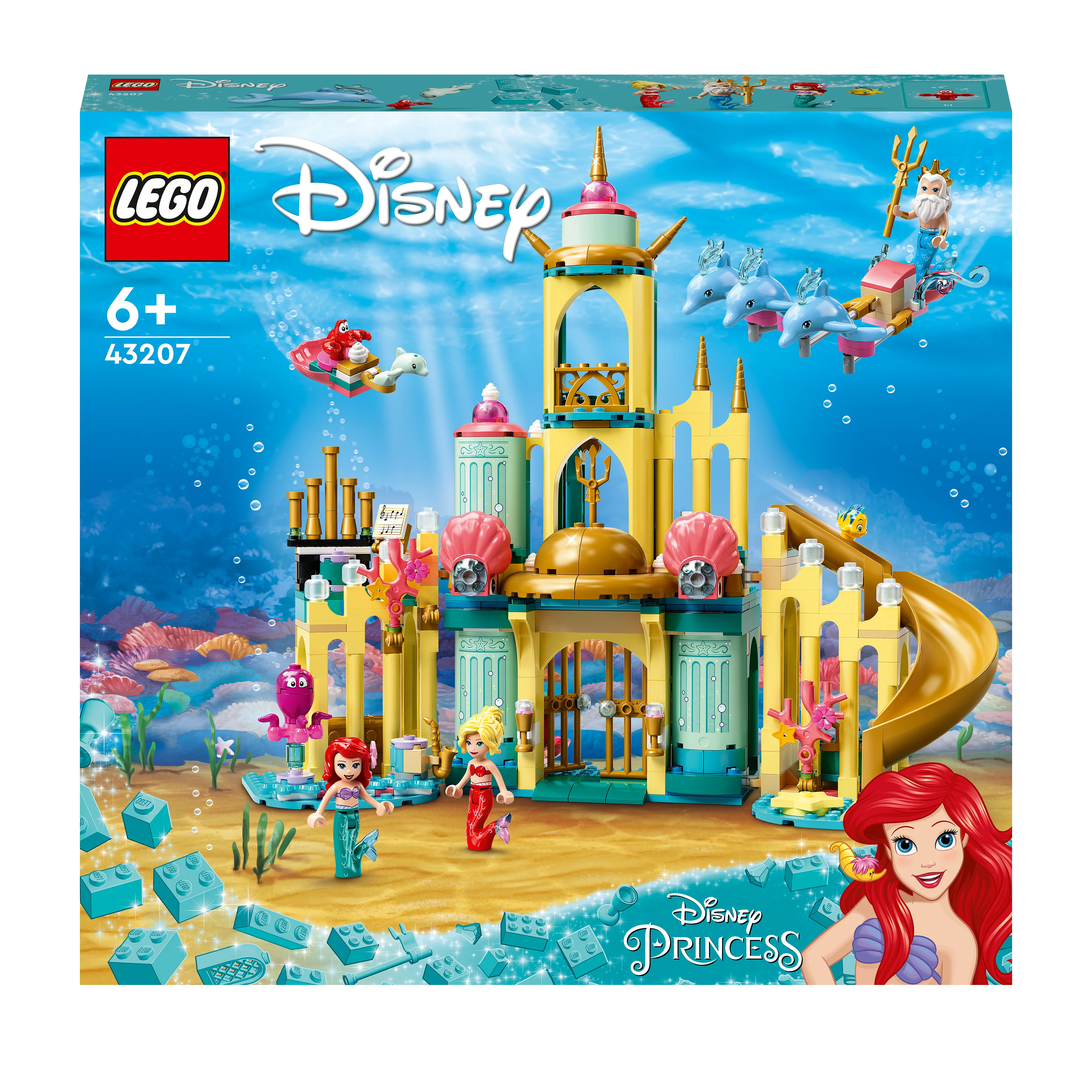 miles Sinewi Pounding Ariel's Underwater Palace - LEGO Disney – Brugs Brickhouse