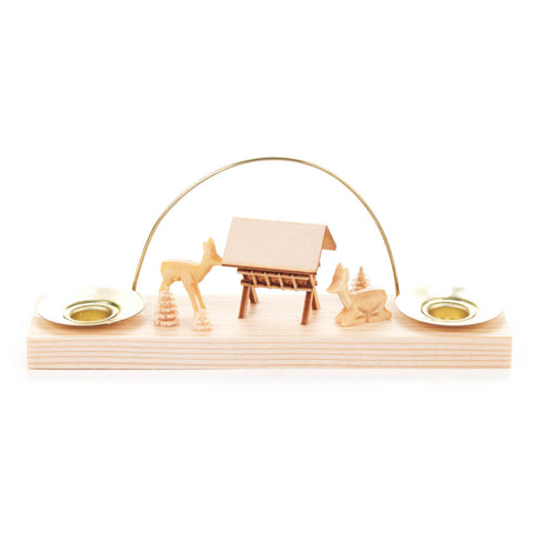 Candle Arch with Manger Scene