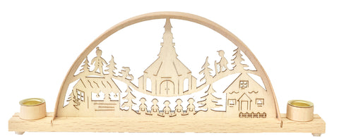 Mini Seiffen Village Scene Candle Arch