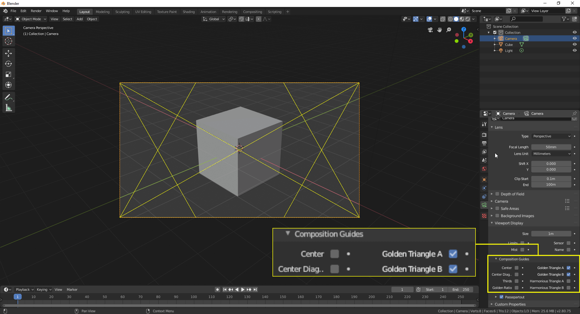 Composition Guides Inside Blender 3D