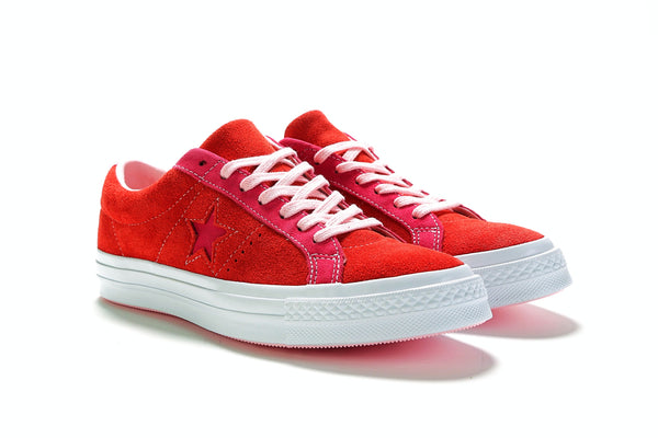 converse one star red pink
