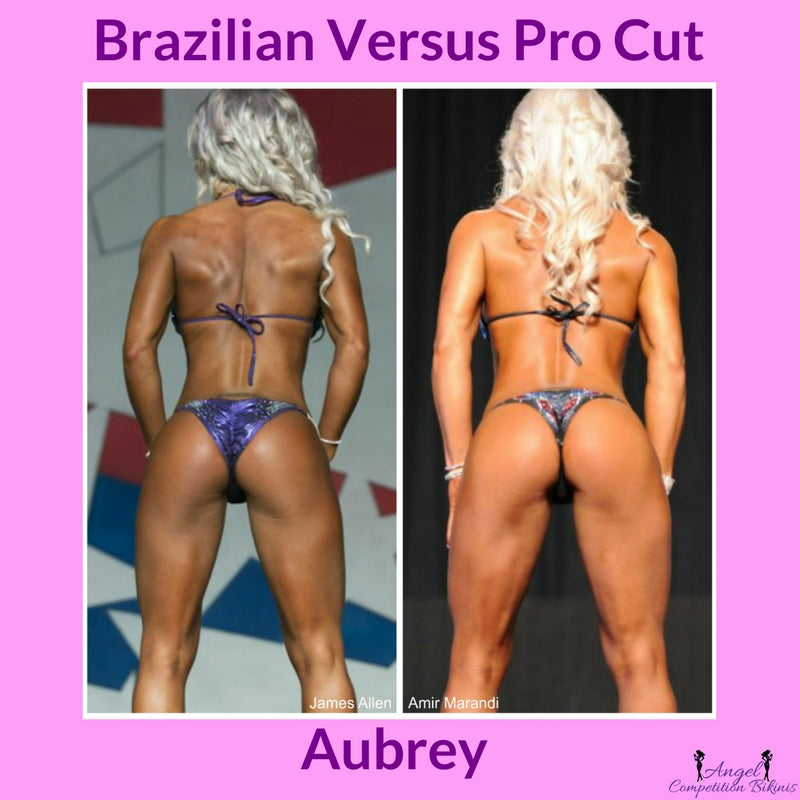 Brazilian cheeky cut or micro pro cut for npc bikini competition