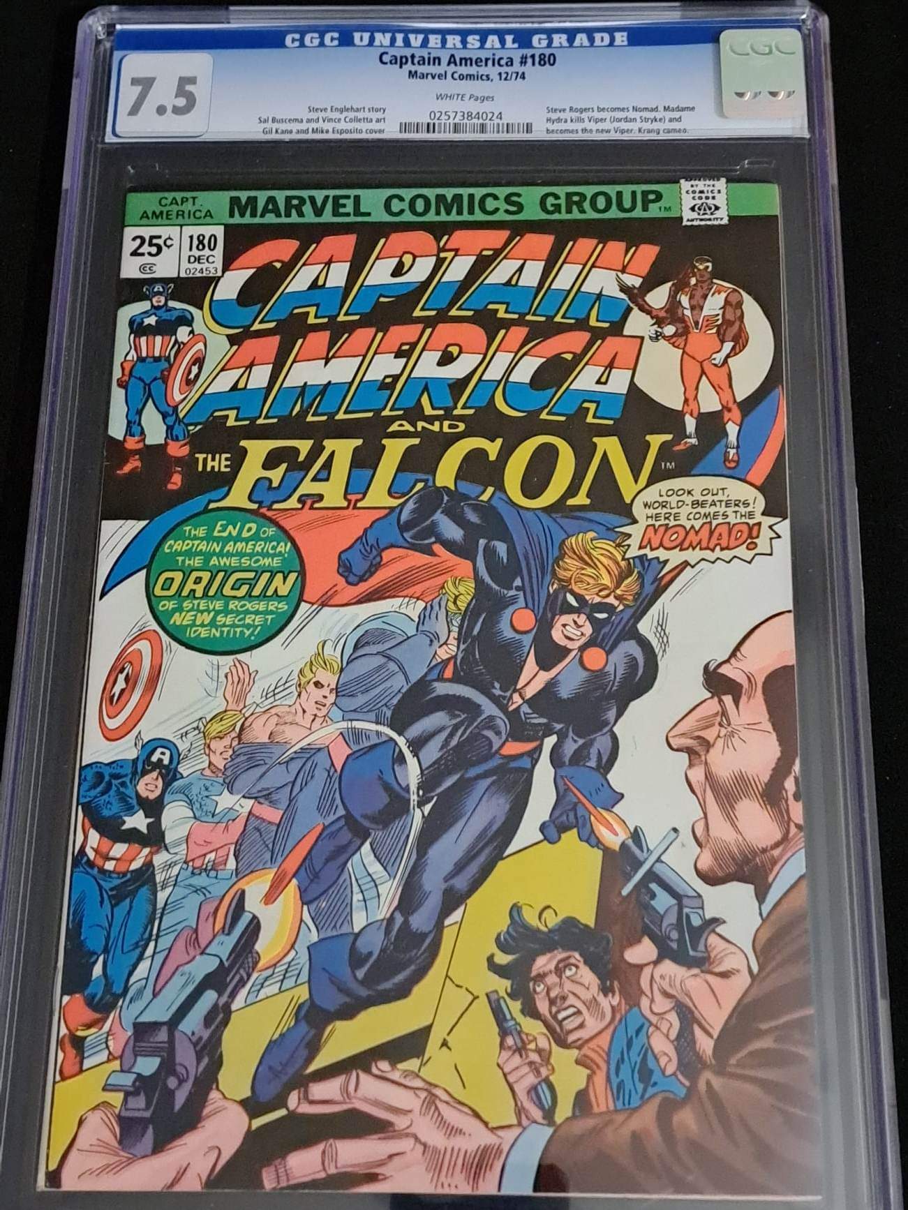 Captain America #180 CGC 7.5