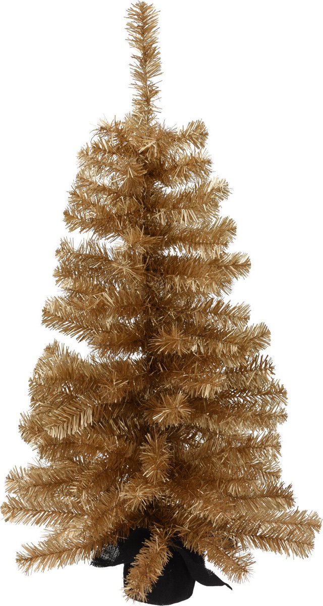 brandwonden esthetisch betreden Kunstboom/kunst kerstboom goud 90 cm - Kunst kerstboompjes/kunstboompj –  beaubybo