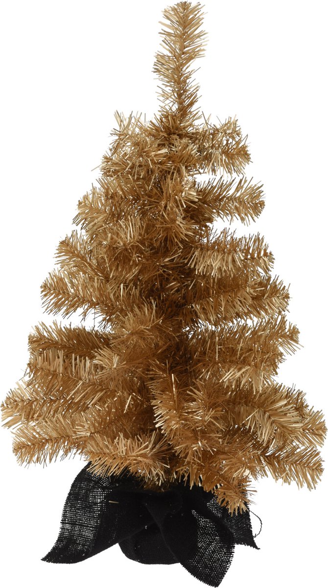 heuvel Bij zonsopgang rust Kunstboom/kunst kerstboom goud 60 cm - Kunst kerstboompjes/kunstboompj –  beaubybo
