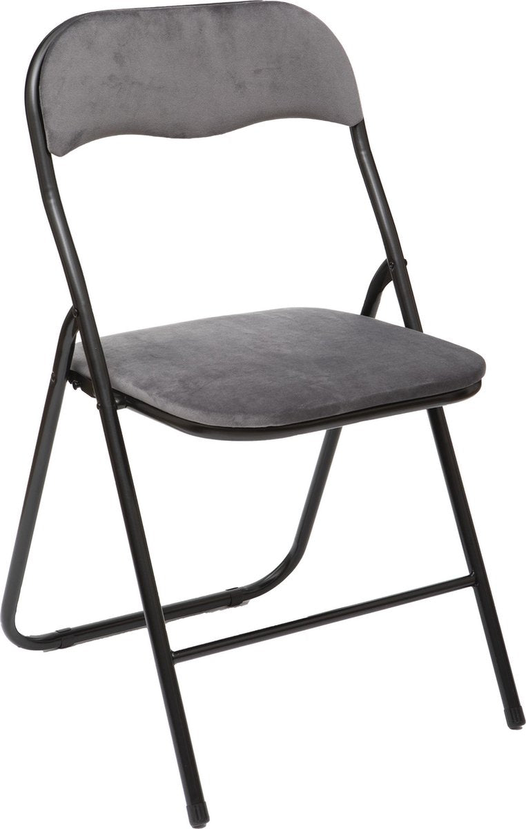 Productie Een deel nieuwigheid Atmosphera Vouwstoel velvet zitvlak en rug bekleed - stoel - tafelstoe –  beaubybo