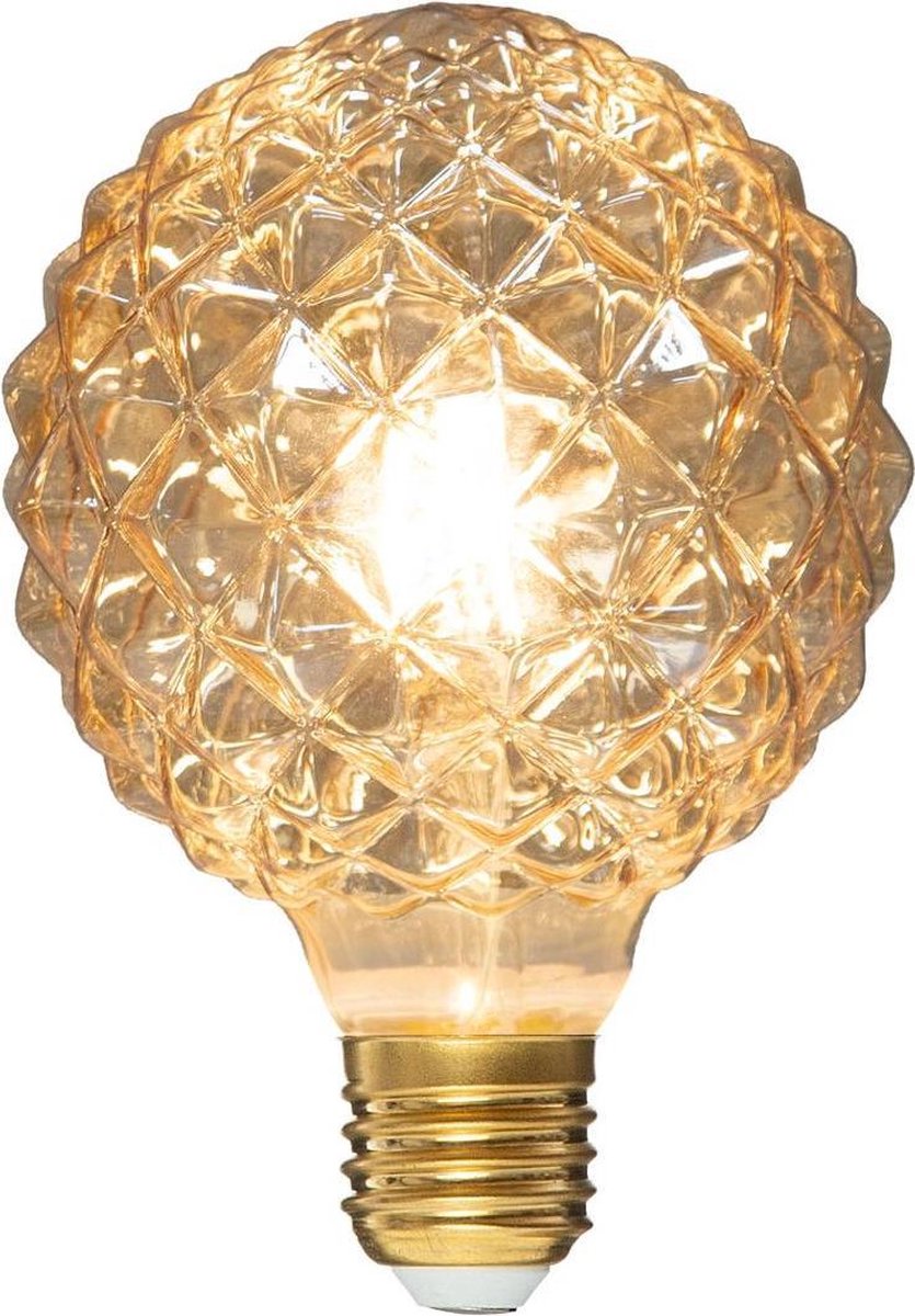 E27 lamp LED decoratie lamp Amber - G125 - 2W effect - – beaubybo