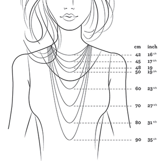 necklace sizing chart