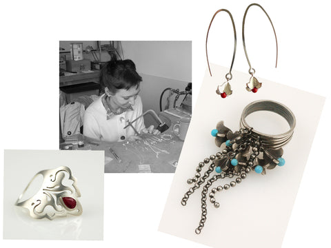 Jana and her first jewellery designs