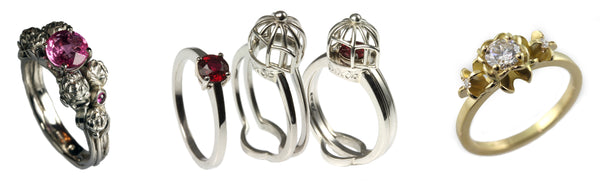 unusual engagement rings by Jana Reinhardt