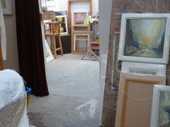 more of Steve Slimm's studio for art