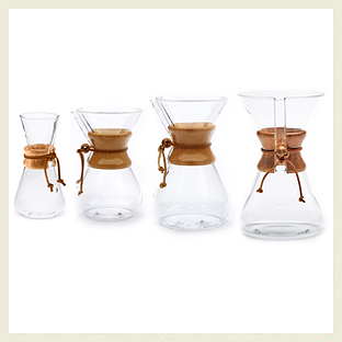 Glass Chemex Pour Over Coffee Makers