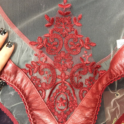 Loveday London red leather