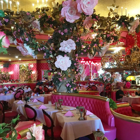 Dining room at the Madonna Inn