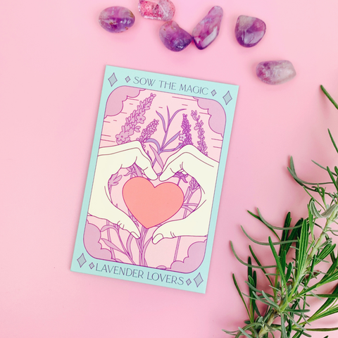 Lavender Lovers Tarot Garden Seed Packet