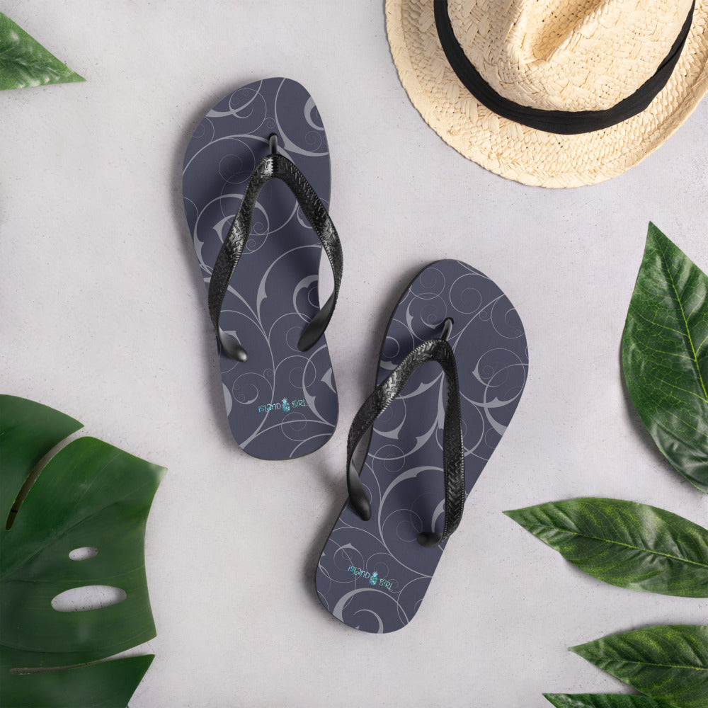 Island Girl Blue Flip-Flops – Creations 