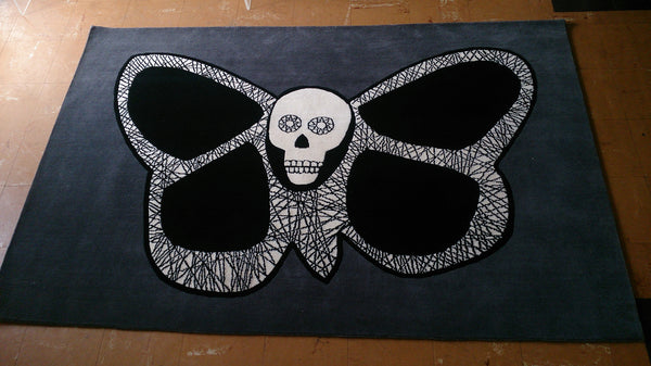Butterfly Skull rug