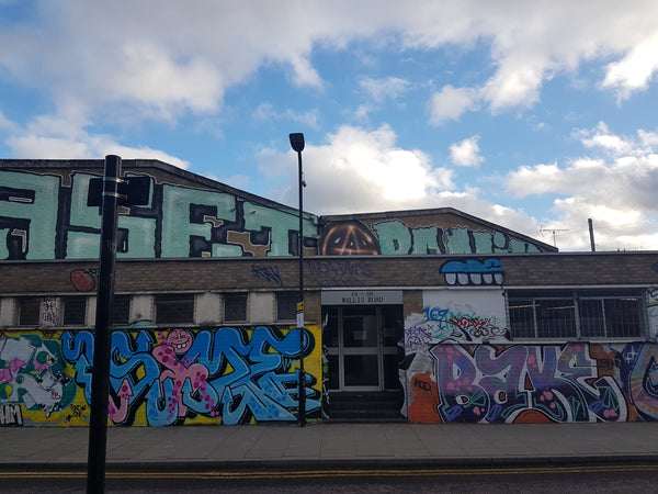 Hackney Wick graffiti doorway