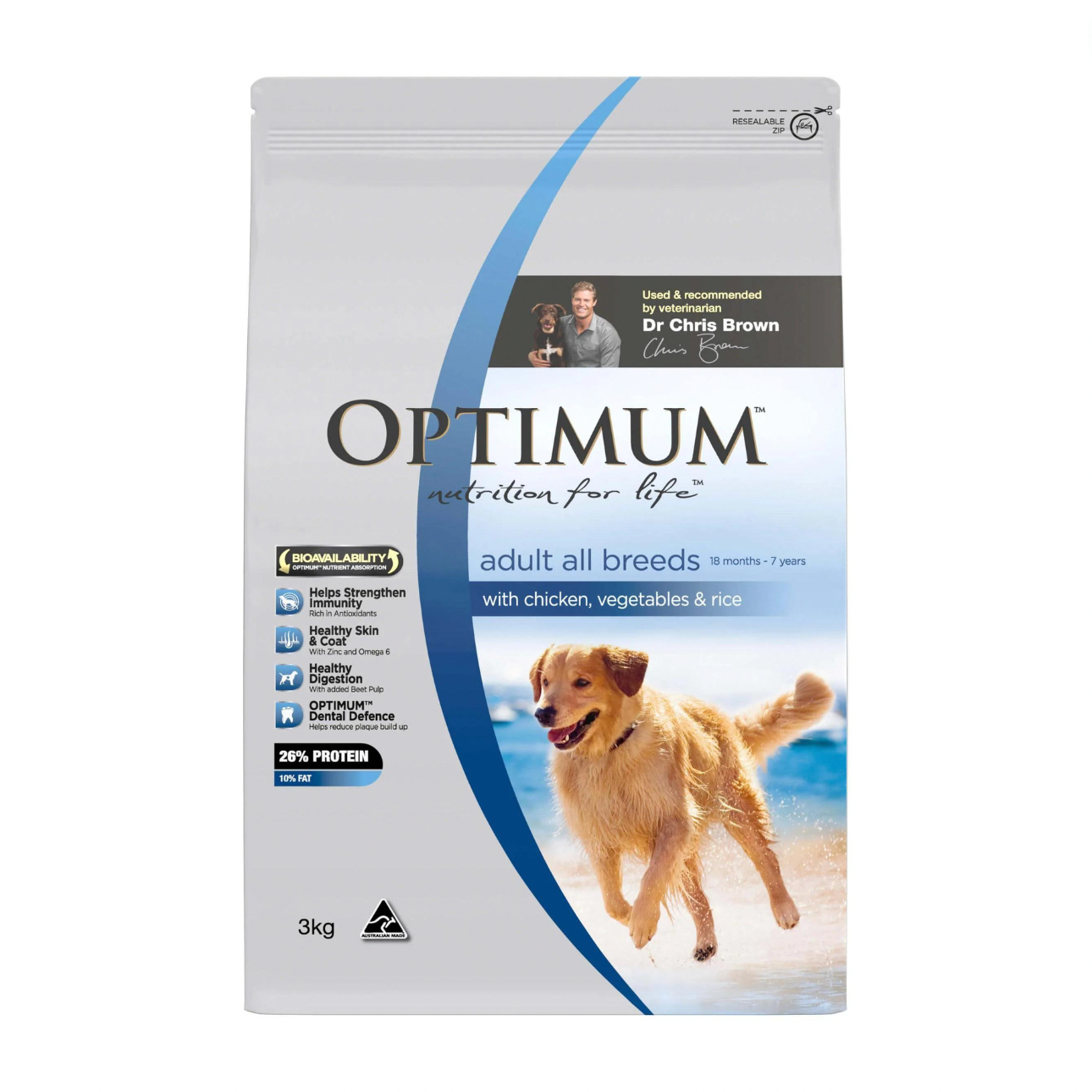 optimum dog food can