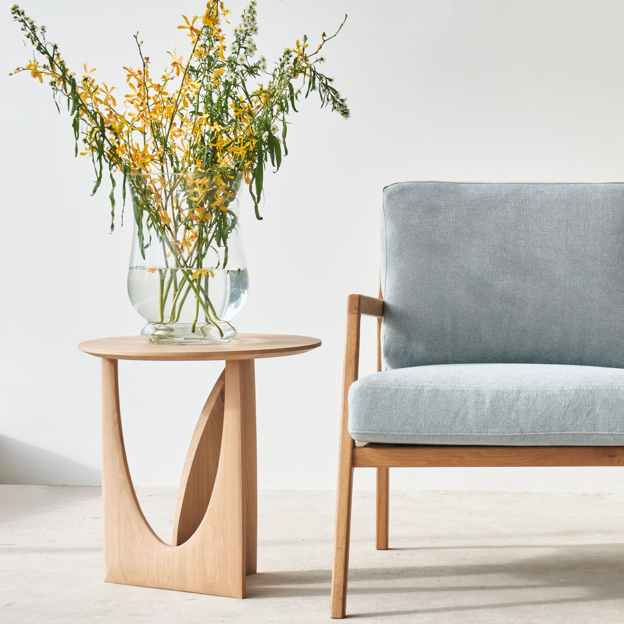 oak sofa end table