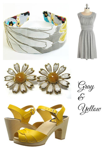 gracie designs yellow and gray