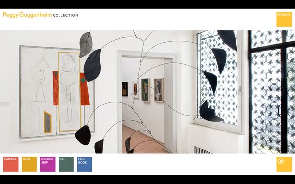 Peggy Guggenheim Events Touchscreen - Screenshot