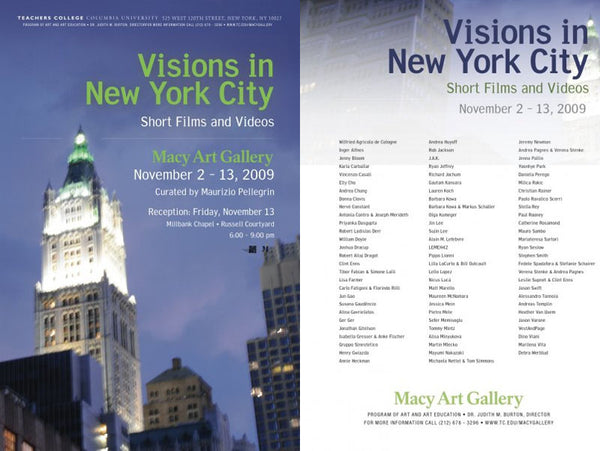 Visions In New York flyer