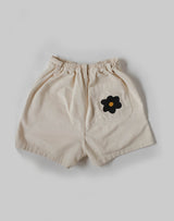 Noble x Chelsea Faith Organic Hand Painted Adult Chore Short in Oat Milk