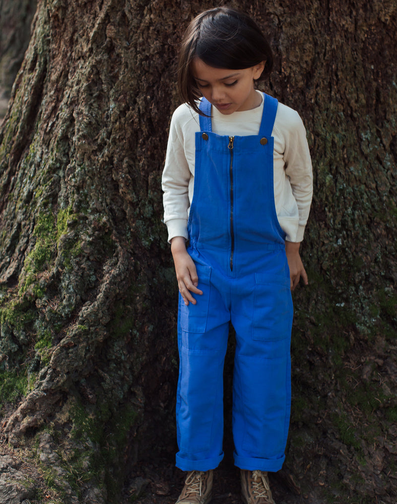 Noble Organic Overalls in French Blue