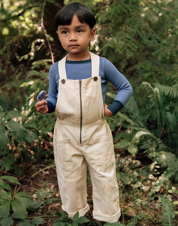 Noble Organic Overalls in Oat Milk