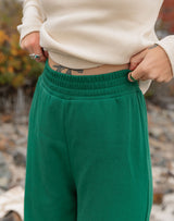 Noble Adult Organic Rib Flare Pant in Pine