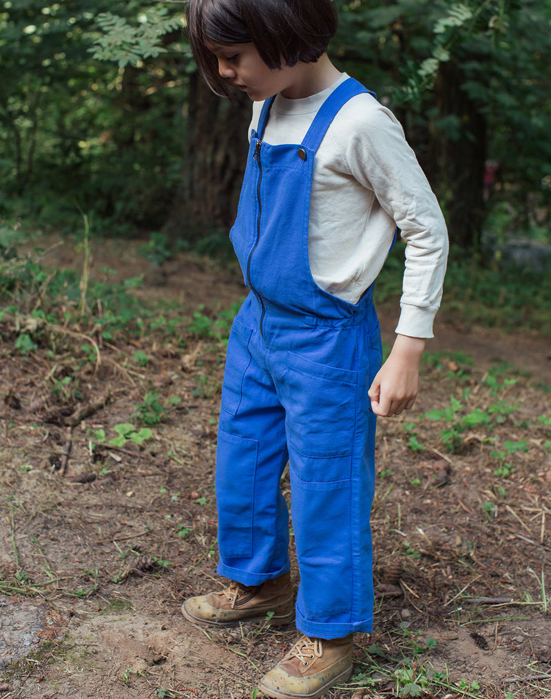 Noble Organic Overalls in French Blue