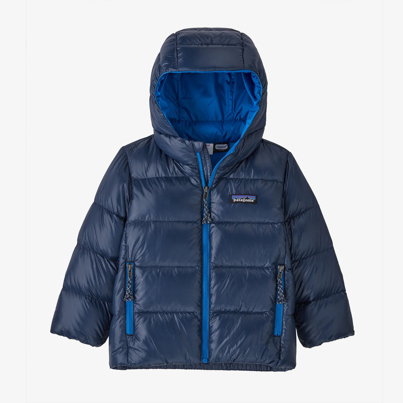 Patagonia Baby Hi-Loft Down Sweater Hoody in New Navy