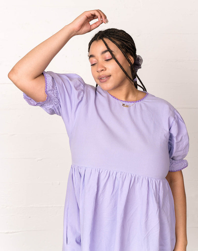 Noble Organic Adult Franny Dress in Lavender