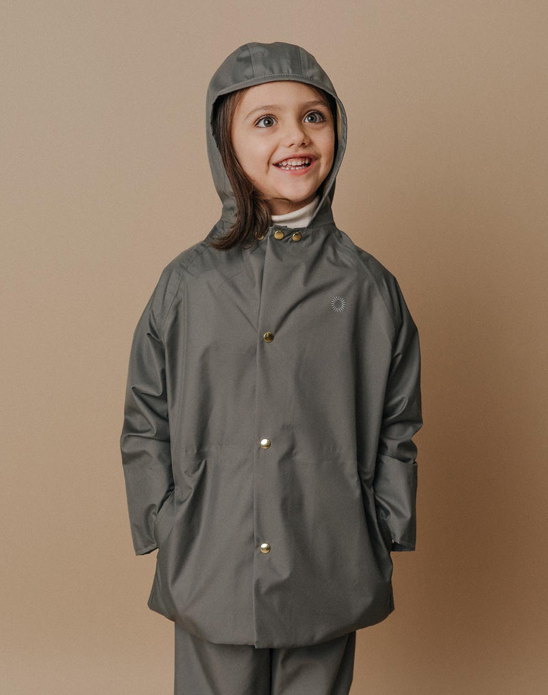 Fairechild Midi Raincoat in Rosemary